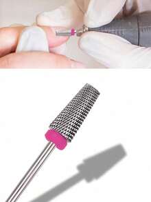 GGJOYO 紫色新款五合一钨钢抛光头，指甲油抛光头，双面卷齿，快速去除指甲和死皮，可配合电动抛光机用于双手，通用抛光头