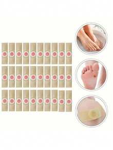 36/24/12/6 Stücke FootCarePro Hornhautentferner Pads, nicht-elektrisches Kunststoff Fußpflege Set für Hühneraugen & Nagelhaut, einfache Anwendung Zuhause, ohne Batterie, Hühneraugen und Hornhaut Behandlungspflaster, Fußpflege Klebepatches - Verschiedenfarbig - Übersicht 4