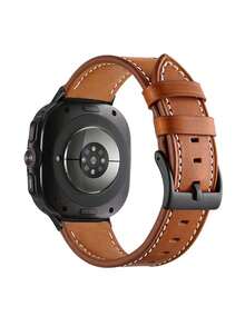 Huastonband 適用於 Galaxy Watch7 40mm 44mm、Watch5 40mm 44mm、Watch6 40mm 44mm、Watch4 Classic 46mm 40mm 44mm、Watch7 Ultra 47mm、Watch Active 2，20mm 快拆式安裝錶帶 - 棕色 - 查看 2