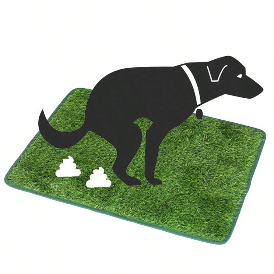 Pet Potty Training Pad - Artificial Grass Puppy Pee Pad, Realistic Dog Lawn Mat For Indoor/Outdoor Use, Washable Bathroom Turf For Cats & Dogs, Anti-Slip Pet Toilet Mat