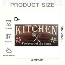 1 Pieza, Tablón de madera con Reglas de Cocina, Citas inspiradoras divertidas en lienzo para colgar en la pared, Decoración de habitación, Decoración de escena, Decoración de cocina, Decoración de pared inspiradora para el hogar, la cocina, la sala de estar u oficina - El regalo perfecto para ella o él