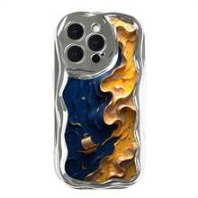 Funda para teléfono (1 unidad) compatible con 16 ProMax/16Plus/16Pro/16, 15/14/13/12/11. Diseño ondulado electrochapado. Lentes de precisión. Resistente a golpes y caídas. Funda protectora integrada de TPU. - Blanco - Ver 1