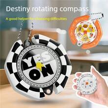 1pc Stress Relief Spinner Wheel Toy For Teenagers, Creative Decision Making Rotation Gadget Decorative Pendant Gift Toy, Suitable For Various Festivals, Ideal For People With Indecision - Multicolor - View 2