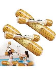 2pcs/4pcs Inflatable Water Jousting Sticks, Water Sports Game Floating Platform - Halloween - Multicolor - View 2