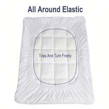 Thick Mattress Topper Queen, Pillow Top Mattress Topper Overfilled 900 GSM Down Alternative , Cotton Super Soft Quilted Cooling Mattress Pad 8-24" Deep Pocket - White - View 5