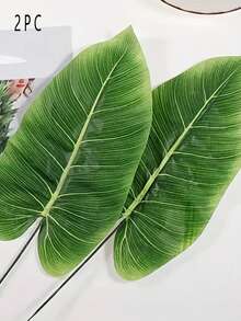 20pcs/10pcs Artificial Green Banana Leaf Branches For Wedding And Engagement, For Wedding, Engagement, Home & Garden Decor - All-Season Indoor,Outdoor Use, No Maintenance, Vibrant Green, Event, Natural Appearance, Naturalistic Detail, Seasonal, Tropical Style, Durable Foliage, Decorative Foliage, Bridal Decorators Home Decoration,Christmas Day; Faux Banana Leaf Branches Realistic Artificial Palm Leaf