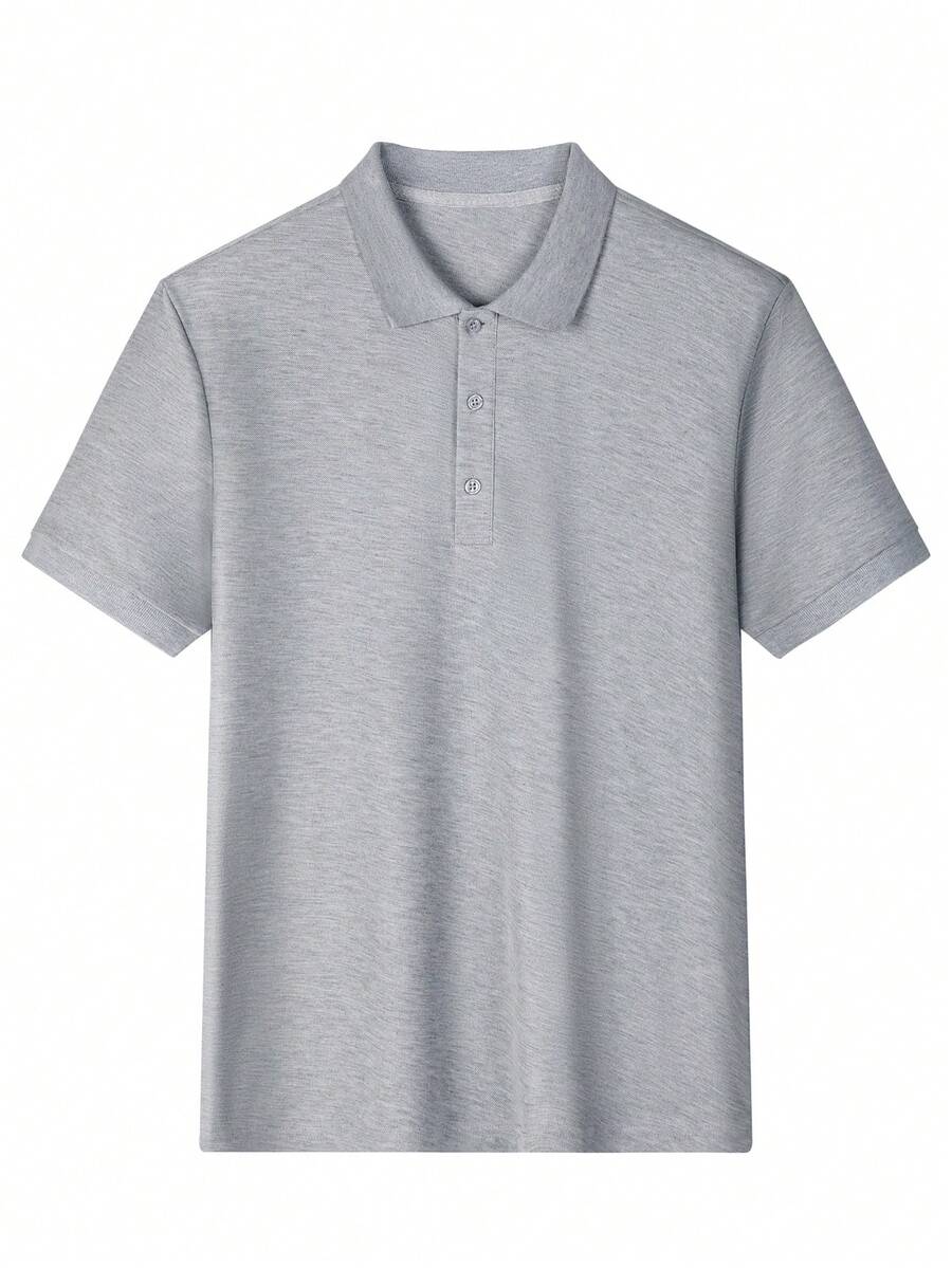 男士纯色休闲百搭短袖 Polo 衫