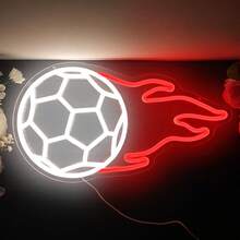 Football Dimmable Neon Light Football Neon Sign Football Light, Wall Decor Art Mood Light For Birthday Party, Home Decor, College Gift Bedroom, Men's Private Space, Bar, Party, Club Decoration - Gift For Football Lovers - Multi-color light - View 4