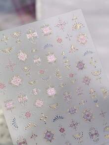 Beautizon Nailartlab 1片圖騰美甲貼紙，DIY巴洛克風5D美甲裝飾貼紙 - 彩色 - 查看 6