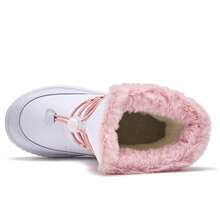 儿童雪地靴，男童/女童户外鞋，男童时尚运动鞋，女童/男童雪地靴 - 白色 - 查看 6