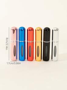 1/5pcs 5ML Refillable Perfume Atomizer Bottle, Travel Spray Perfume Bottle, Makeup Cosmetic Containers, Mini Portable Liquid Dispenser - Multicolor - View 4