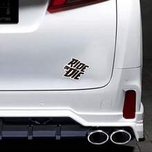 3 件“Ride Or Die”防水乙烯基贴纸，适用于装饰自行车、摩托车、汽车、水瓶。、耐候设计、汽车保险杠贴纸