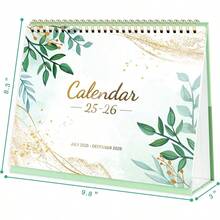 2025-2026 Desk Calendar - July 2025 To December 2026,  Standing Flip Desktop Calendar 2025-2026,  10" X 8. 3",  Small Desk Calendar With Thick Paper,  2025-2026 Calendar With Strong Twin-Wire - 彩色 - 查看 9