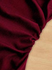 Girls' Fashion Waist-Cinched Cross-Back Open Backless Dress