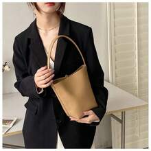 Women Shoulder Bags - 檸檬黃加布內包 - 查看 7