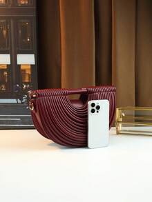 女士面条形手提包，饺子风格斜挎包