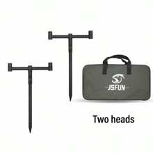2 Stück/Tasche Europäischer Stil Angelrutenhalter Set, einfach zusammenzubauen 2-in-1 Boden eingelassener schnell teleskopischer Angelrutenhalter