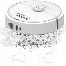 Trapeador de barrido robot, aspiradora robot, barrendero robot pequeño para el hogar, robot eléctrico automático - Blanco - Ver 3
