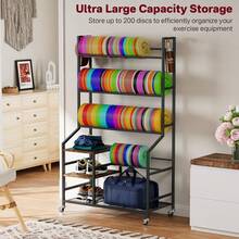 5 Tier Disc Golf Storage Rack - Black - View 5