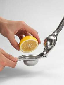 1pc Portable Aluminum Multifunctional Citrus Juicer - Efficient Manual Lemon Squeezer With Easy-Squeeze Design, Anti-Slip Handle, Effortless Citrus Press, No Electricity Needed, And Space-Saving Kitchen Storage - Essential Kitchen Gadgets For Fresh Juice Lovers