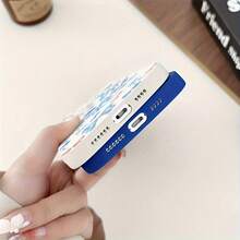 Fundas para celular 16, 15, 14, 13, 12 Pro, 16, 15, 14 Plus, X/Xsmax. Diseño divertido con lazo azul. Acabado mate. Compatibles con phone 16, 15, 14, 13, 12 Pro, 16, 15, 14 Plus, X/Xsmax, S22, S23, S24, S25 Ultra/Plus. TPU suave, antihuellas, absorción de impactos. - Negro - Ver 2