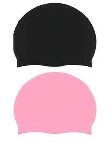 1 Pack Silicone Swim Cap Waterproof Non-Slip Comfortable Swim Cap High Elastic Swim Cap Unisex Swimming Equipment, Beach Essentials, Beach Accessories, Pool Float - Multicolor - View 18