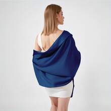 1pc Fashion Women Shawl, Extra Long Bridal Wrap For Wedding Party, All Seasons For Dress - A - View 12