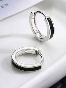 1 Pair Pretty Hoop Earrings For Women For Wedding Engagement Anniversary Party Jewelry Valentine's Day Gift