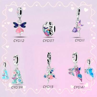 1Count 925 Sterling Silver DIY Magic Pendant Series, Fantasy Fairy Workshop: Come And Make Your Own Fairy Tale Pendant DIY! Elven Realm: Custom Fairy Tale Pendant Creation, Cute And Exquisite