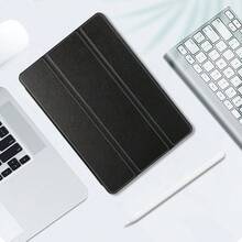 平板外壳适用于 Tab M11/Idea Tab Pro 12.7 英寸 2025/Pad 6 Pro/6/7/7pro/Pad Se/Se 8.7/Galaxy Tab A8/S7/S6 Lite/A9/S8/S9/S10 Ultra/Ipad Pro11/13/Air 11/13 皮革翻盖保护套软壳带笔槽保护支架 - 黑色 - 查看 3