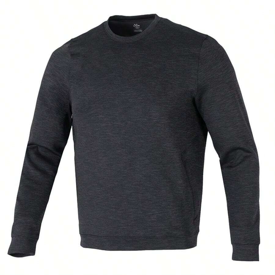 Under Armour Men's UA Meridian CW Crew Sweatshirt, Casual Everyday Fitness Training Sports Long Sleeve Pullover Pullover Sweatshirt 1379667-001 - Black - View 1
