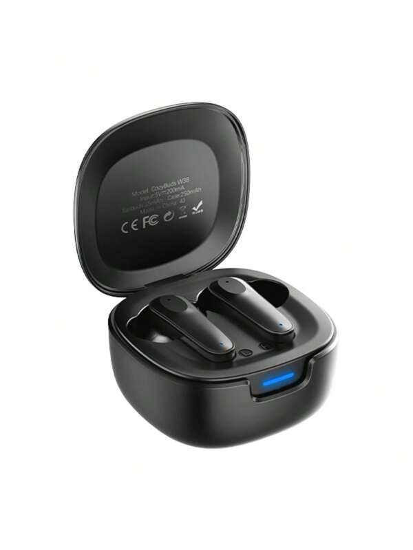 REMAX Remax Wireless Bluetooth Earbuds, Wireless Stereo Earphones, Earphone Mini, Comfortable Earphones, Earphone Design, Active Noise Cancellation, Gift For Lover Black