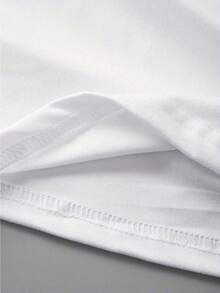 Women's Casual Short Sleeve T-Shirt - Cute Cartoon Characters And Floral Print, Soft Stretch Crew Neck Tee, Machine Washable, Playful Graphics, Premium Casual Wear - 白色 - 查看 5