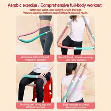 1pc 1kg/1.5kg Optional Spring Exercise Hoop, Soft Exercise Hoop For Core Workout, Won''t Hurt Waist, Women Indoor Fitness Equipment