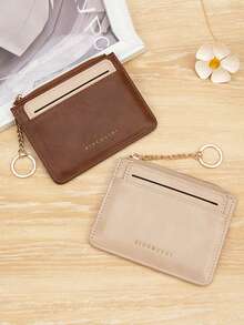Premium Card Holder, Women's Card Sleeve, Ins Style Solid Color Card Wallet, Multi-Slot Versatile Coin Purse - Multicolor - View 3