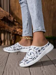 Women's Fashionable Casual Sneakers - Comfortable Breathable Slip-On, Suitable For Everyday Casual Wear