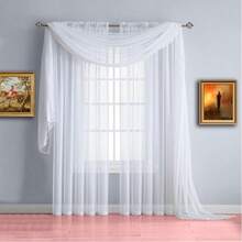 Party Decoration Mesh Tulle Drapes Backdrop Fabric Wedding Curtain Anti-Wrinkle Draping Curtain Cloth For Festive Scene Decoration - White - View 14