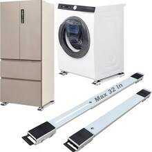 2pcs Home Cleaning Companion! Swivel Casters Glide Pad, Secure Brake & Anti-Slip, One-Key Cleaning Of Corners, Effortless & Efficient, High Load Bearing Capacity, Suitable For Furniture Moving Bathroom Accessories - Black - View 1