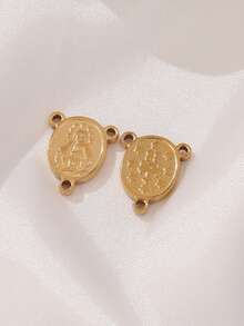 5 件不锈钢宗教吊坠圣母玛利亚饰品耶稣基督教护身符吊坠适用于 DIY 珠宝制作配件