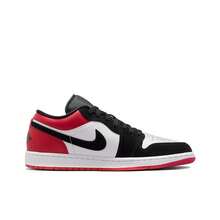 Nike Giày thể thao bóng rổ cổ thấp Jordan Air Jordan 1 Low "White Black Gym Red" thoải mái, chống trượt, bền, cổ thấp, cổ cao, dành cho cả nam và nữ - Đen và đỏ - Xem 2