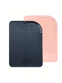 2/1 件热造型工具垫、柜台用耐热卷发器垫、美发工具耐热垫、通用尺寸直发器和卷发器耐热垫、耐热硅胶发型垫化妆包化妆包化妆品收纳盒化妆品收纳盒化妆品收纳盒返校用品 - 彩色 - 查看 17