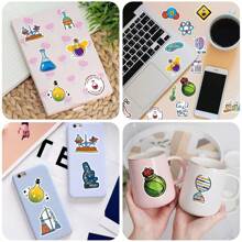 50Pcs/100pcs Science Stickers, Funny Chemical Biology Laboratory Kindle Stickers For Teens Adults, Vinyl Waterproof Stickers For Water Bottle Party Decoration Laptop Scrapbook Window