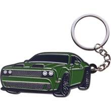 Dodge Challenger Keychain - Premium SRT/SXT Key Chain Accessories - Stylish Car Keys Holder For Challenger Enthusiasts - 綠色 - 查看 2