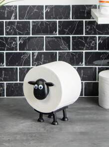 1/2/3/4/5/6/10 Soporte para papel higiénico de oveja - Soporte divertido para papel higiénico de pie para baño - Soporte para papel higiénico de oveja 3D impreso en negro - Almacenamiento divertido para rollo de toallas de papel - Decoración linda para el baño