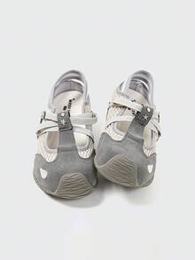 MASKERT Women's Multifunctional Fashionable Casual Sports Shoes With Mesh And Rubber Soles For Daily Wear, Comfortable And Breathable - 灰色 - 查看 2
