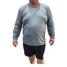 Kit 4 T-Shirt Plus Size UV Protection Long Sleeve Anti-Odor