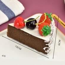 1 pieza de Pastel de fruta triangular realista estilo europeo hecho a mano, artículo decorativo, imán de nevera para decoración de fiestas (No se puede garantizar que sea 100% idéntico) - Multicolor - Ver 10