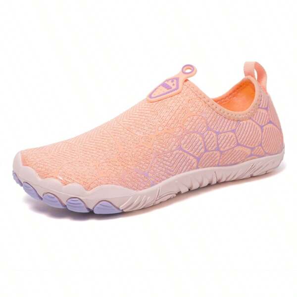 Men's Mesh Breathable Casual Sneakers, Fashion Outdoor Trekking Shoes, Elastic Band Fitness Shoes, Slip-On Beach Sandals