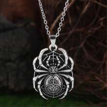 GuoShuang 4pcs Retro Men's Necklace Gothic Rock Skull Halloween Retro Necklace Jewelry Gift
