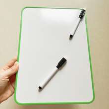 Magnetic Whiteboard Two-Sided Bordered Whiteboard Clipboard Magnetic Board For Household Handle Official Business Write Leave A Message Work Study Record Important Messages Whiteboard